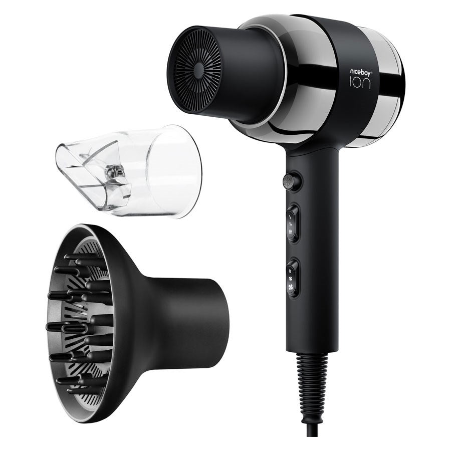Ion Airsonic Pro Niceboy ION Airsonic Pro Hårtørrer Med Diffuser 1