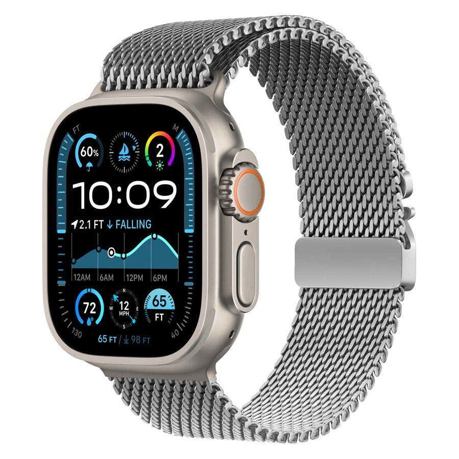 LPAW132 Lippa Apple Watch Stainless Steel Incl.Lock 42 (Series1,2,3) 44 45 46 49Mm,Silver 1