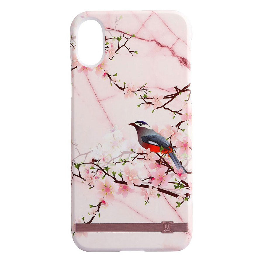 UUIP8PFHS06 UUNIQUE PRINT DESIGN IPHONE X MARBLE BLOSSOM 01